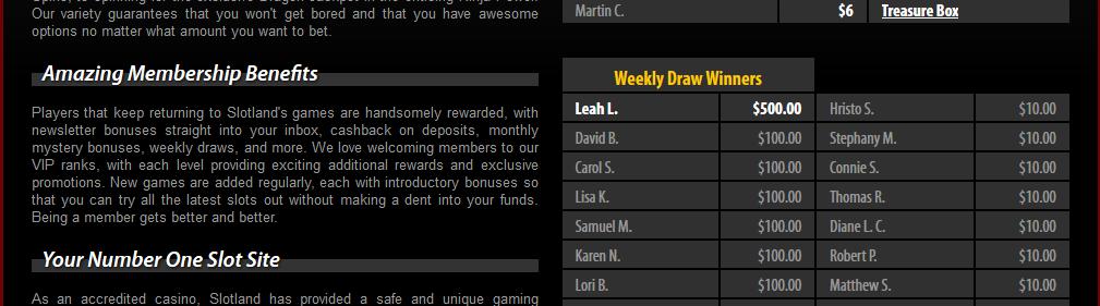 Slotland Casino Bonuses 4